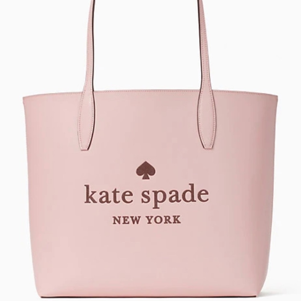 Authentic KATE SPADE Reversible leather tote & wristlet - Picture 6 of 16